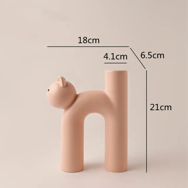 PurrPose - H-shaped flower vase for cats