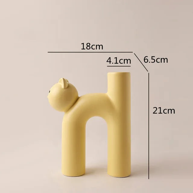 PurrPose - H-shaped flower vase for cats