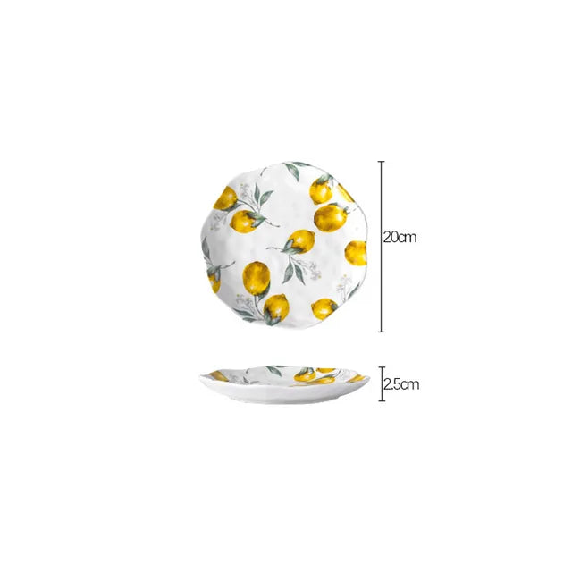 ZestVista - European ceramic plate lemon