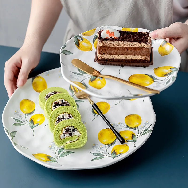 ZestVista - European ceramic plate lemon