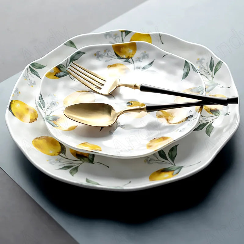 ZestVista - European ceramic plate lemon