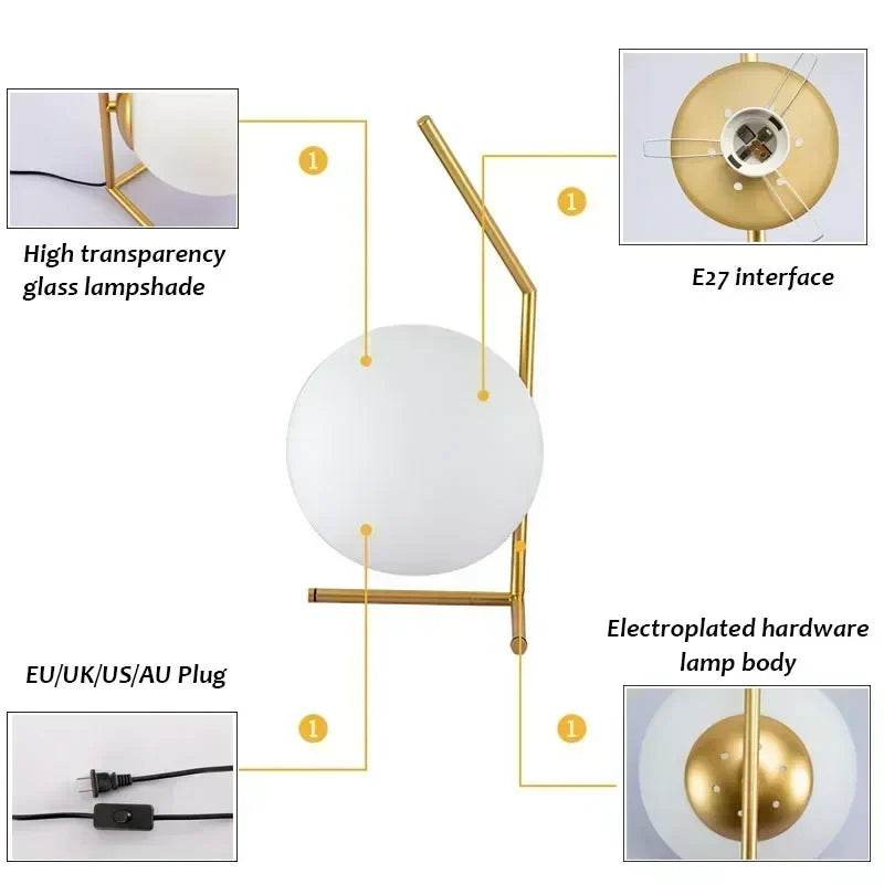 ClearEleganz - Modern minimalist table lamp