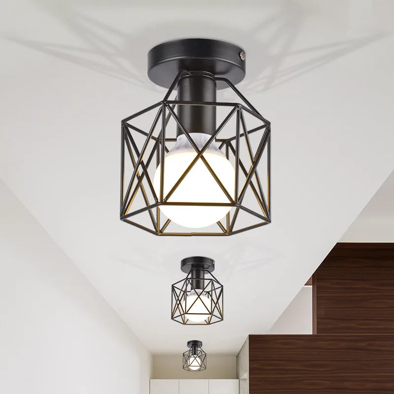 NoirTwist - Black forged lamp