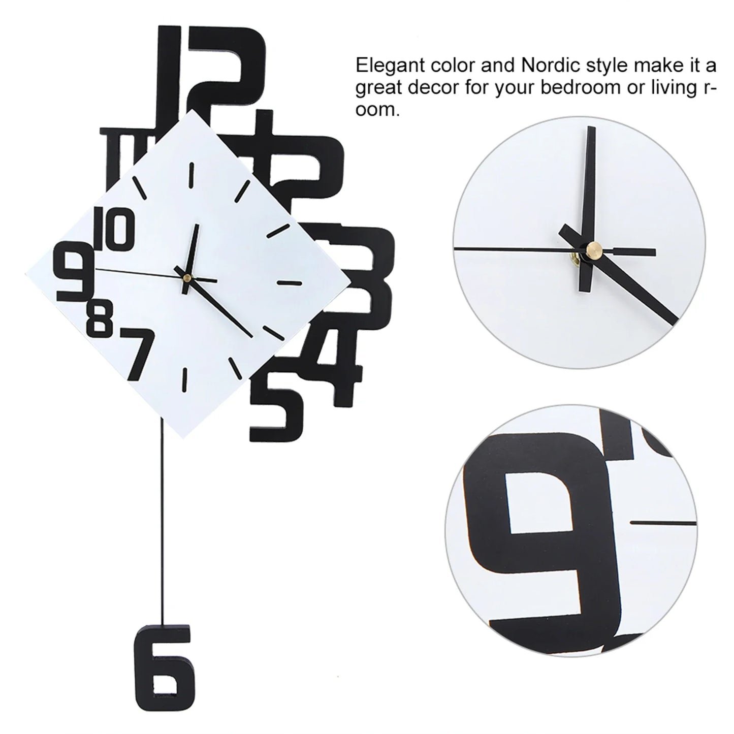 HyggeHour - Nordic-style wall clock