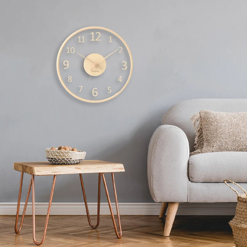 ClarityTime | Transparent glass wall clock