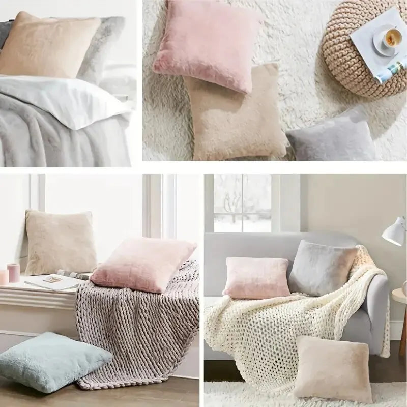 LuxeFur - Ultra-soft rabbit pillowcase
