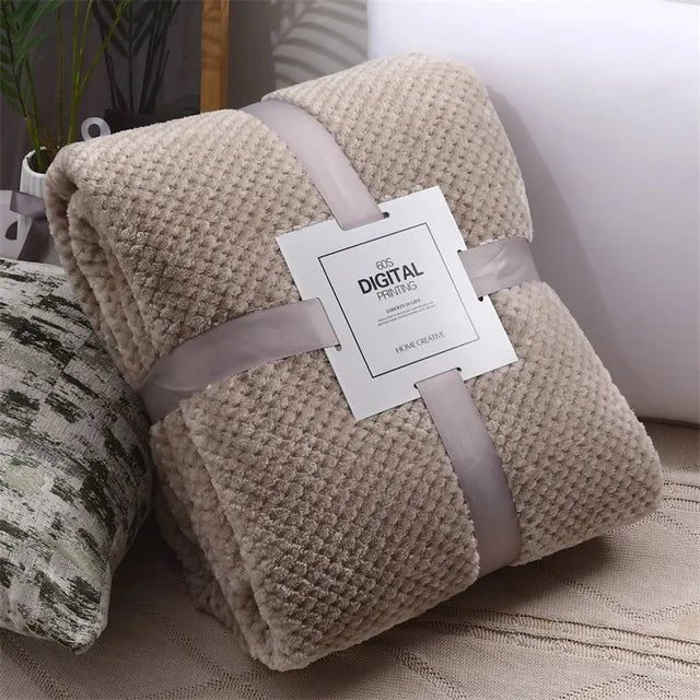 FlannelBliss - Thickened plaid blanket