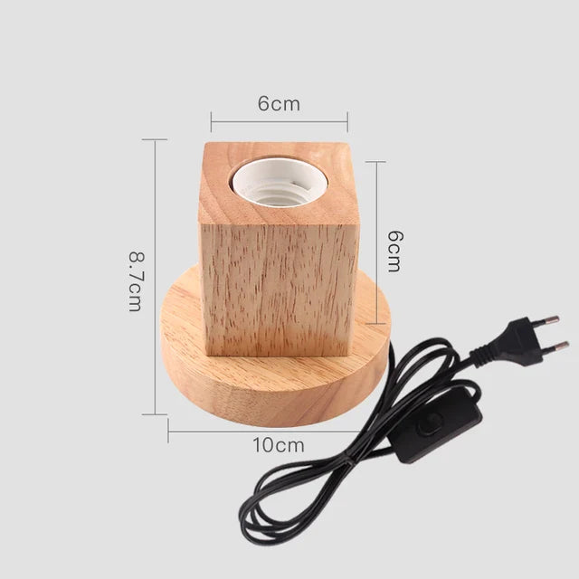 WoodWhimsy - Retro wooden decoration lamp