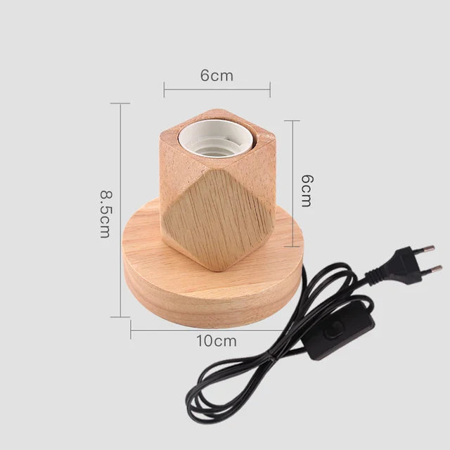 WoodWhimsy - Retro wooden decoration lamp