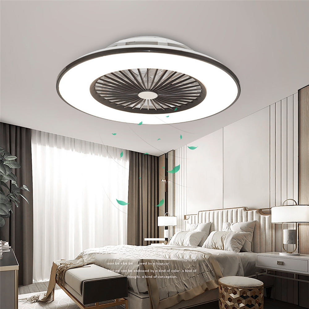 TropicalBreeze - Palm frond fan with light