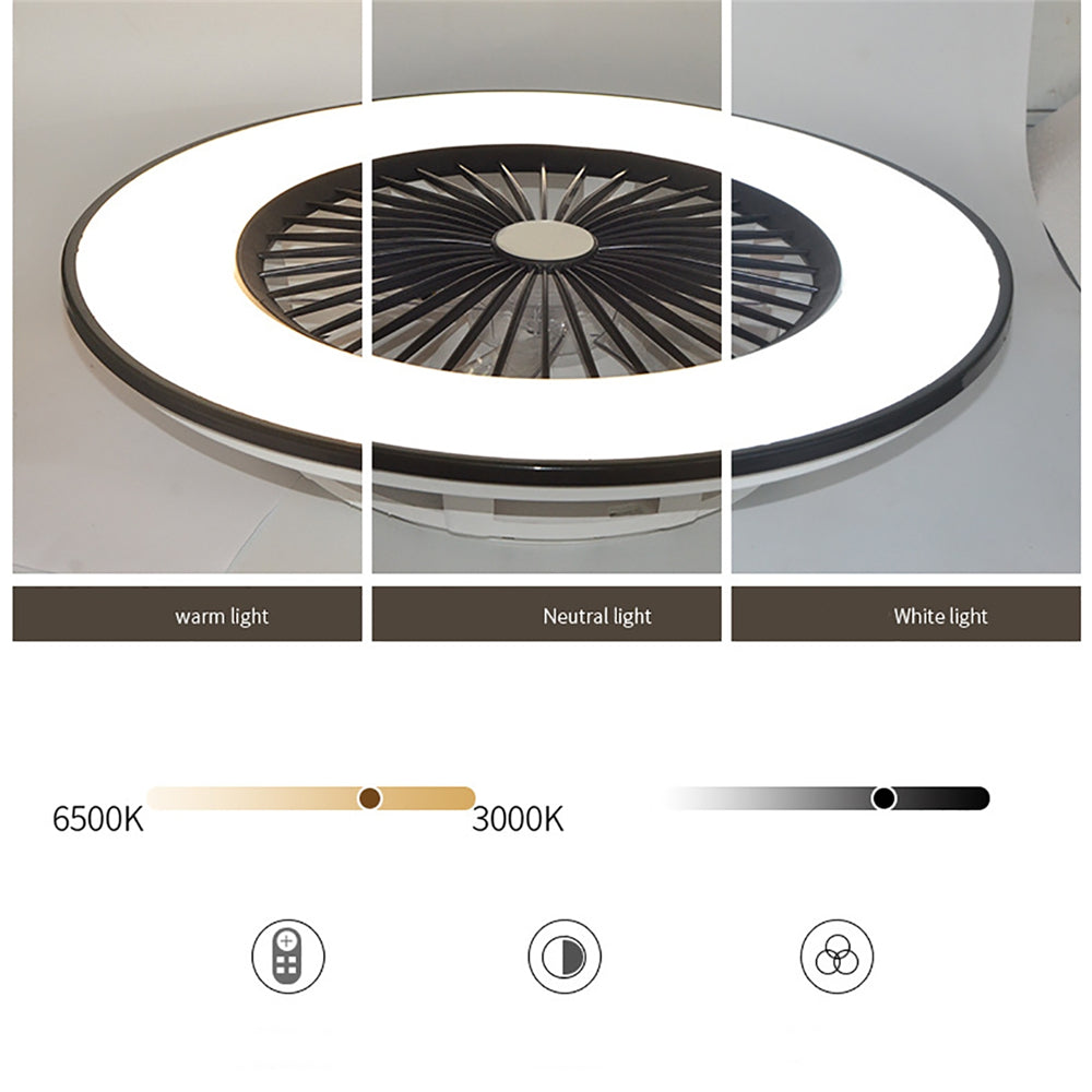 TropicalBreeze - Palm frond fan with light