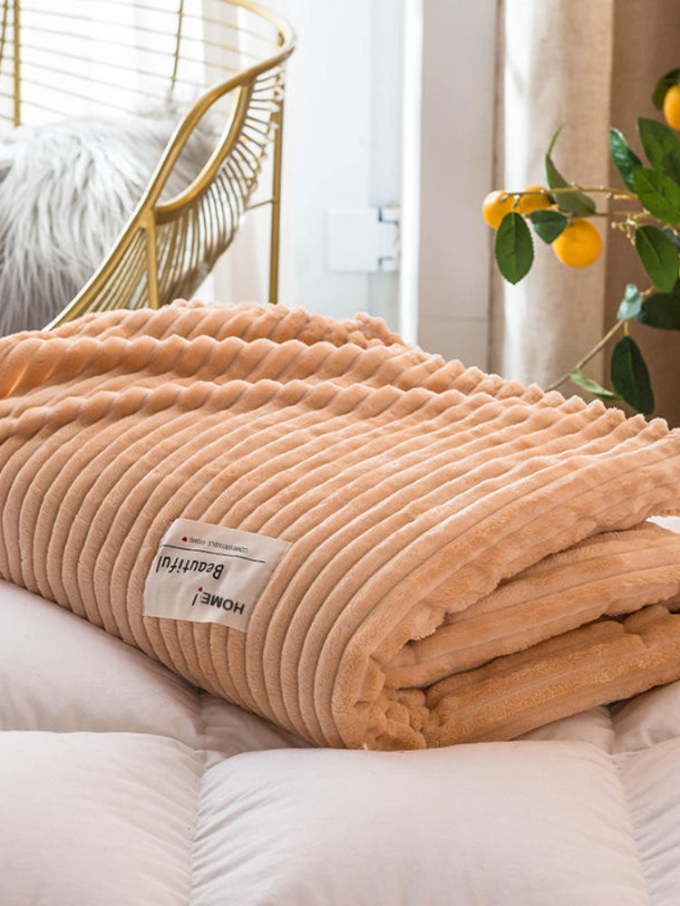 SoftGrid | Square flannel blanket