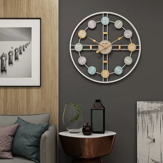 RetroDelight - Vintage metal wall clock
