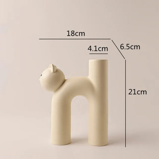 PurrPose - H-shaped flower vase for cats