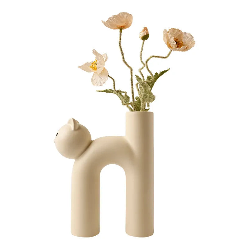 PurrPose - H-shaped flower vase for cats