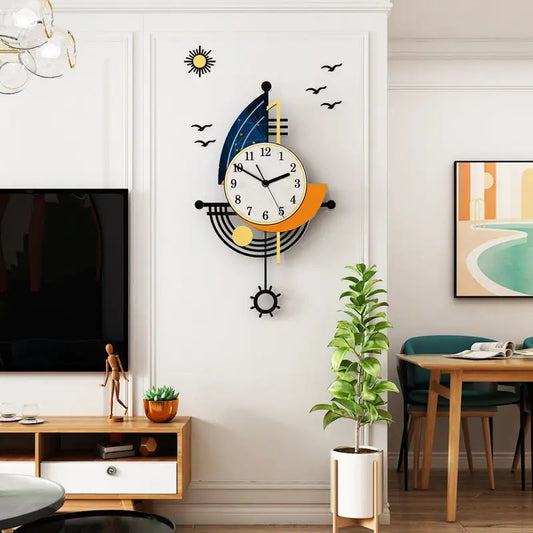 OceanicHours - Sailboat wall clock
