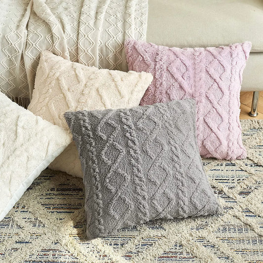 PlushShine - Fuzzy short fleece pillowcase