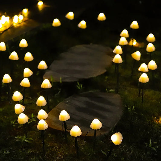 EnchantedCaps - Mushroom string lawn lamps