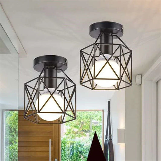 NoirTwist - Black forged lamp