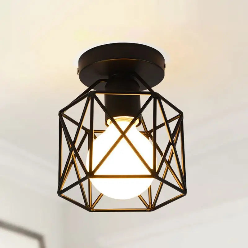 NoirTwist - Black forged lamp