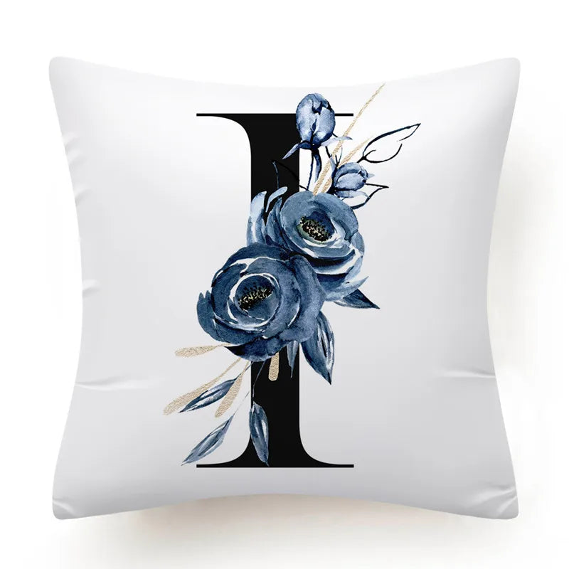 FloralLetters | Floral Alphabet Pillowcase