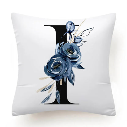 FloralLetters | Floral Alphabet Pillowcase