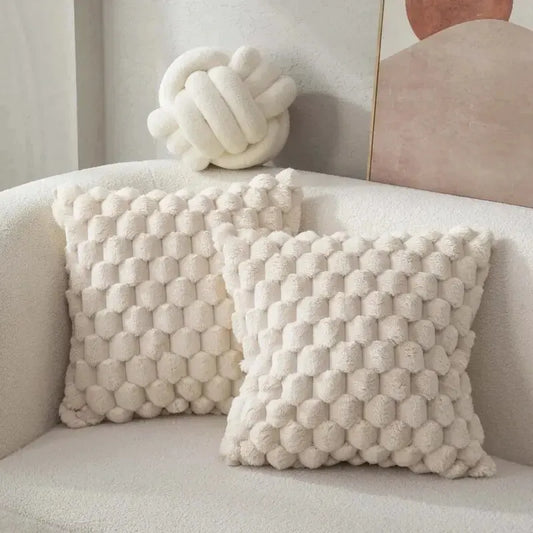 FluffyGrids | Soft pineapple pattern pillowcase