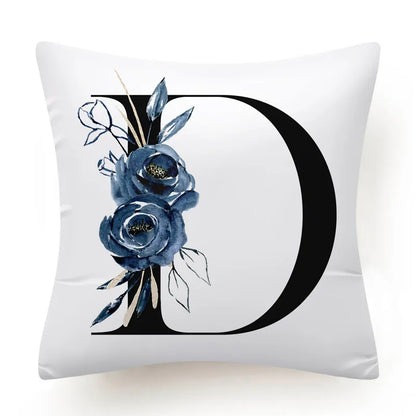 FloralLetters | Floral Alphabet Pillowcase