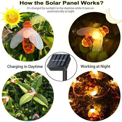 BeeGlow - Solar fairy lights for outdoors