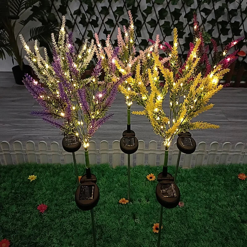 LavenderGlow - Solar lavender garden lights