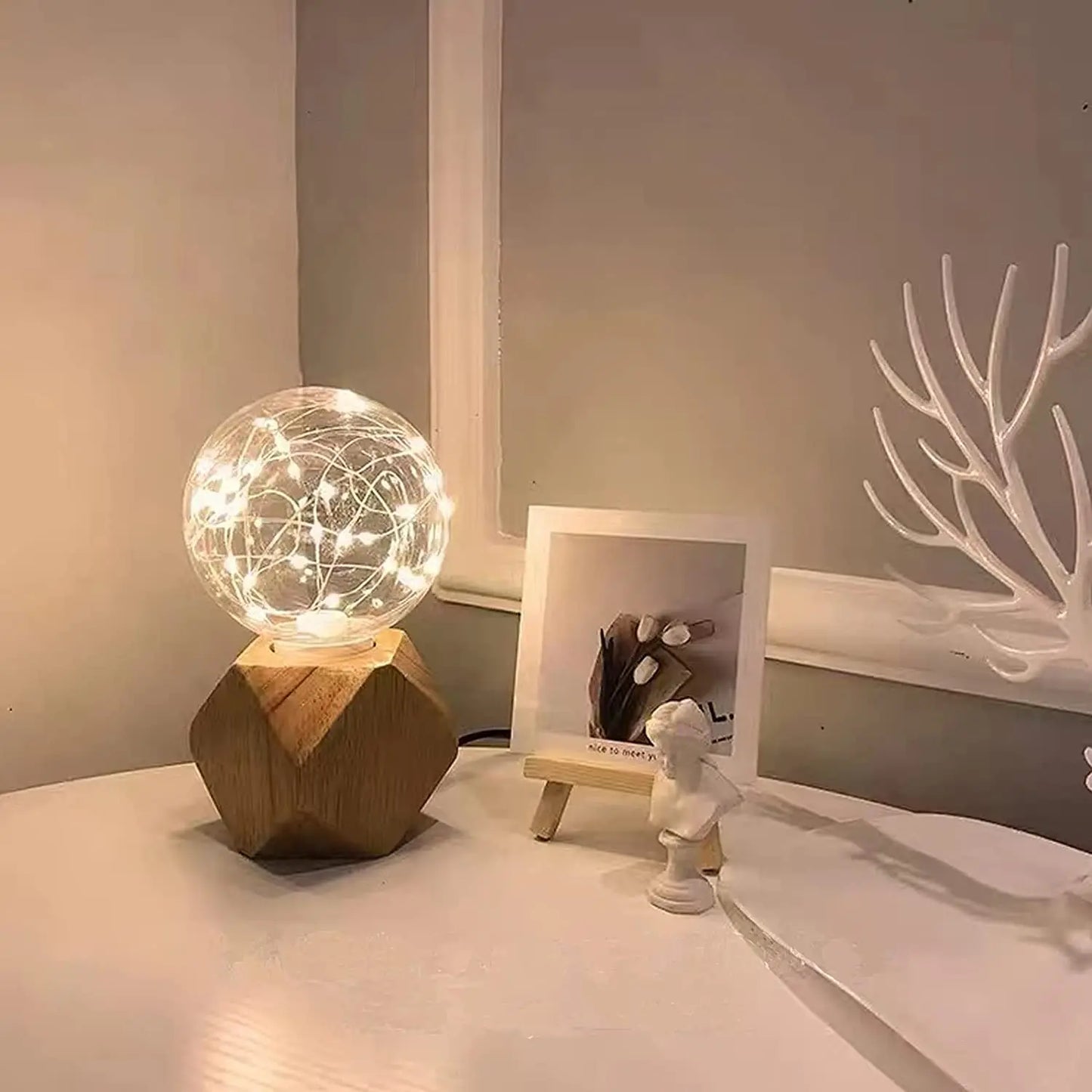 WoodWhimsy - Retro wooden decoration lamp
