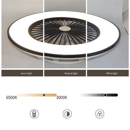 TropicalBreeze - Palm frond fan with light