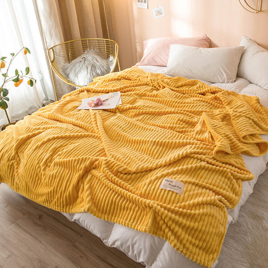 SoftGrid | Square flannel blanket